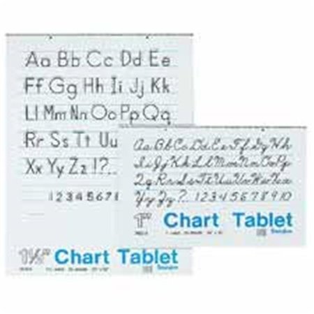 PACON CORPORATION Pacon Corporation PAC74610 Chart Tablet- Cursive Cover- 1in. Ruled- 24in.x32in.- 25 Sh- WE PAC74610